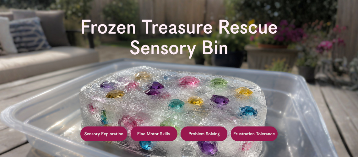Frozen Treasure Rescue Sensory Bin