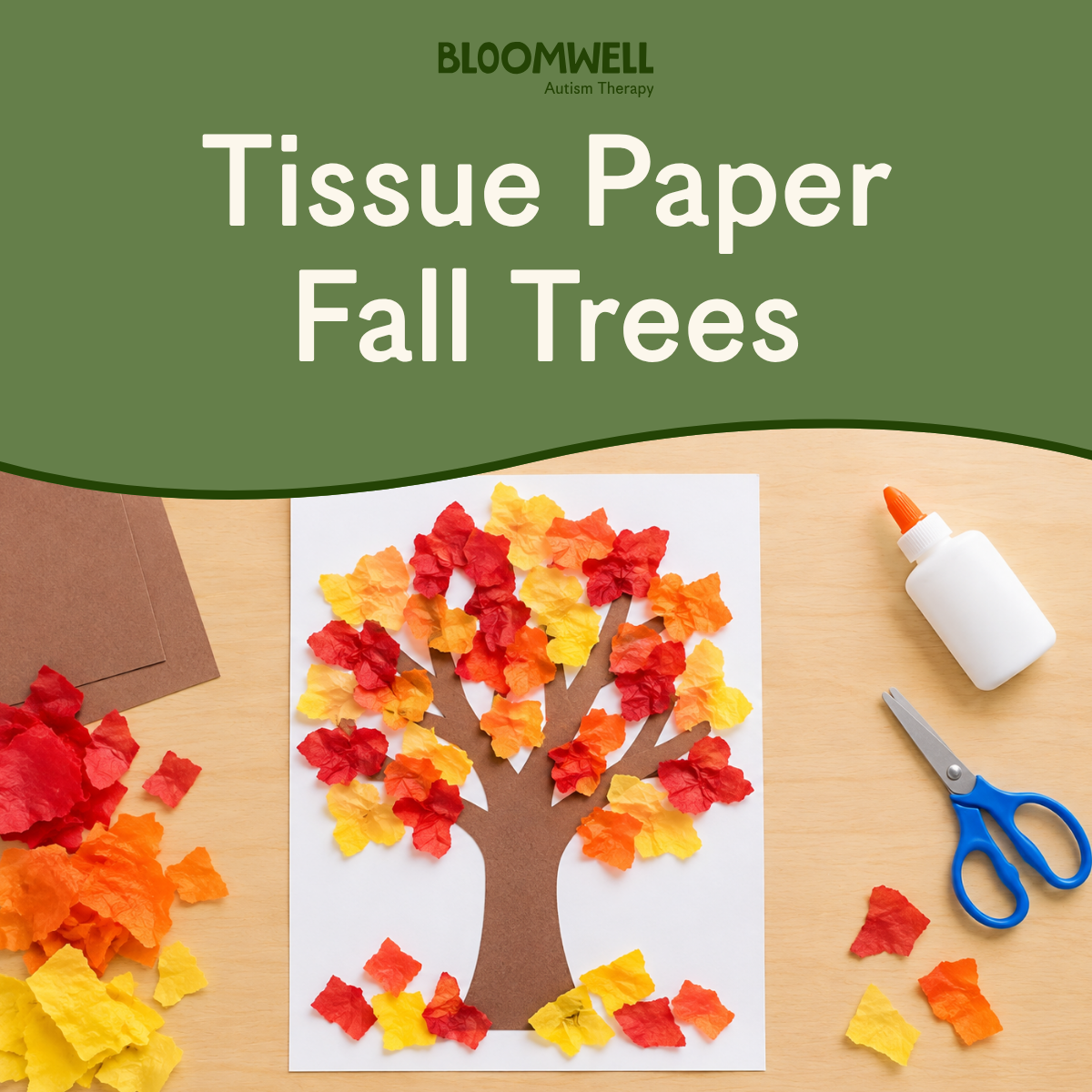 Tissue Paper Fall Trees